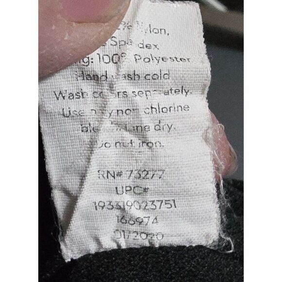 Polka Dot Black & White One-Piece Swimsuit With Belted Waist & Adjustable Straps - Picture 6 of 6